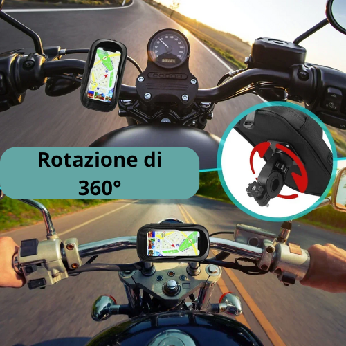 Bicycle Motorcycle GPS Navigation Holder Waterproof Multi-function Mobile Phone Bracket Card Pack Bike Motorcycle Accessories