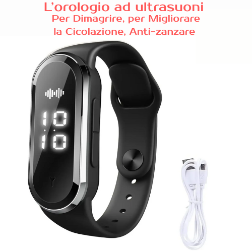 Orologio Intelligente per la Perdita di Peso – Modellante, Ricaricabile, Ultrasonico Anti-zanzare, 4 in 1.