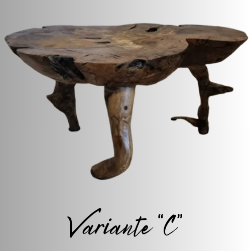 Tavoli e Piantane in Legno Naturale – Design Unico, Arredi dal Fascino Autentico. Lavorazione Artigianale a Mano.