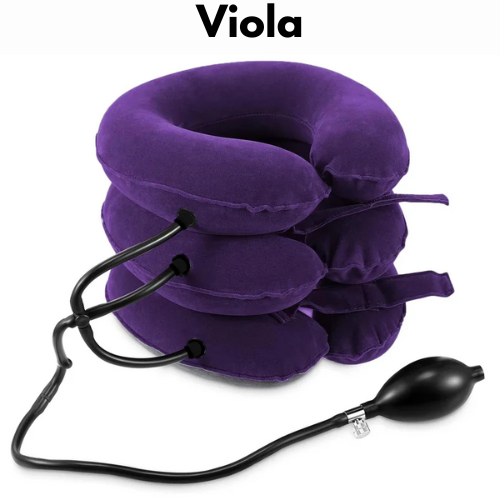 Collare di Trazione Cervicale Gonfiabile – Sollievo per Dolori al Collo, Spalle e Cervicale | Regolabile per Decompressione, Postura e Relax.