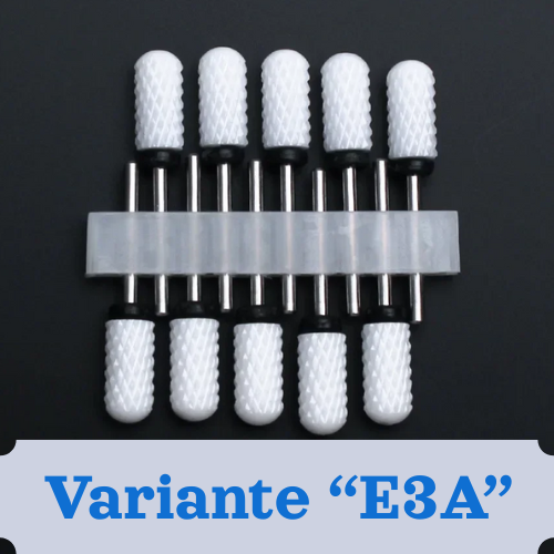 Punte per unghie in pietra di ceramica, Set 10 frese per trapano “nail art”. Essenziali per manicure/pedicure, cura delle unghie.