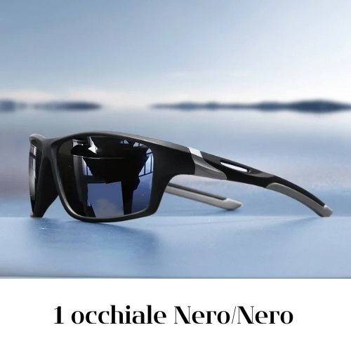 Occhiali da Sole Polarizzati Antiriflesso Uomo Donna – Montatura in lega sfumata, Protezione UV400, Leggeri e Resistenti – Disponibili in Vari Colori.