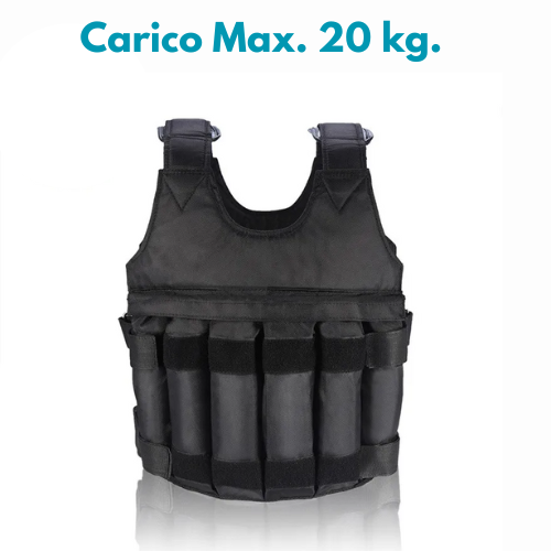 Giubbotto, Manicotti, Gambali Zavorrati Professionale Unisex. Allenamento Intensivo e Personalizzato Per Aumento Della Forza Esplosiva.