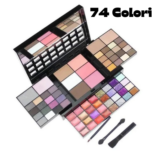 🎨 Palette Ombretti Multi-Colore in Polvere Pressata da 40/74/78 colori– Alta Pigmentazione, Lunga Durata & Impermeabile. Kit di cosmetici alla moda per il trucco.💖