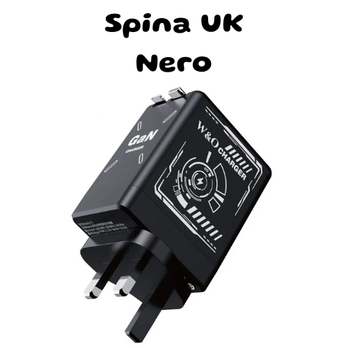 Caricabatterie ultra-veloce GaN 120W con cavo Lightning retrattile di tipo C, adattatore di ricarica rapida per iPhone 16, iPad, Samsung, Huawei.