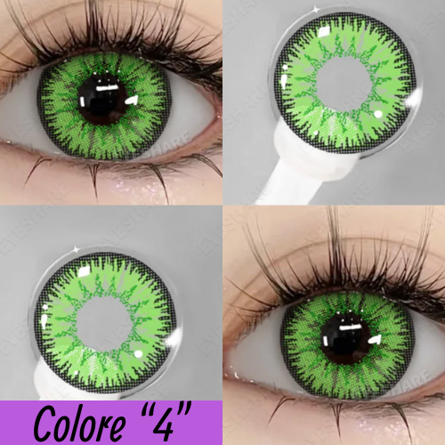 👁️ Lenti a Contatto Colorate – Effetto Occhi Grandi, Comode e Sicure – Confezione da 2 Pezzi.
