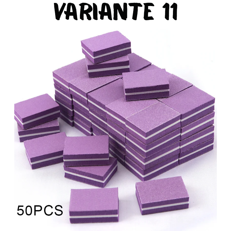 50Pc Professional Mini Nail Art buffer 100/180 Sandpaper Manicure Care File Sanding Polishing Nails File Grinding Equipment Tool