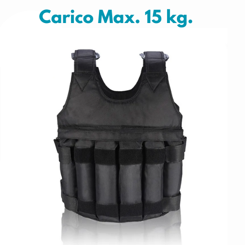 Giubbotto, Manicotti, Gambali Zavorrati Professionale Unisex. Allenamento Intensivo e Personalizzato Per Aumento Della Forza Esplosiva.