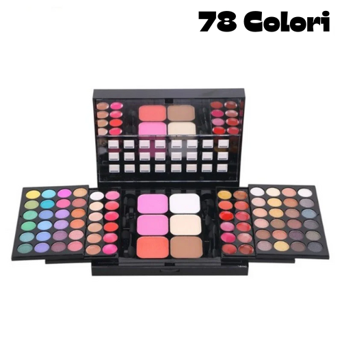 🎨 Palette Ombretti Multi-Colore in Polvere Pressata da 40/74/78 colori– Alta Pigmentazione, Lunga Durata & Impermeabile. Kit di cosmetici alla moda per il trucco.💖