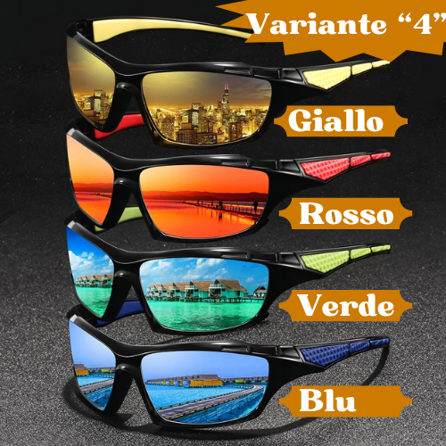 🕶️ Occhiali da Sole Unisex Polarizzati – Leggeri, Resistenti, Antiriflesso, Protezione UV Totale.