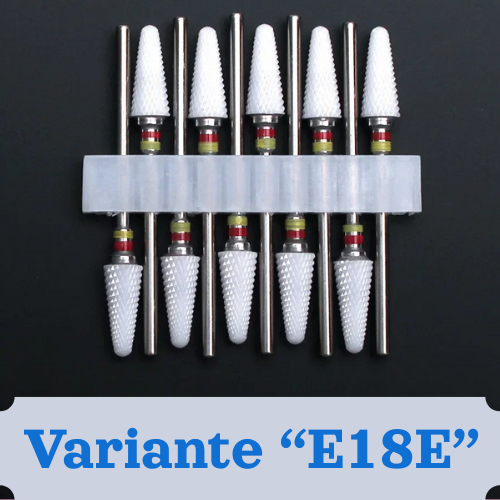 Punte per unghie in pietra di ceramica, Set 10 frese per trapano “nail art”. Essenziali per manicure/pedicure, cura delle unghie.