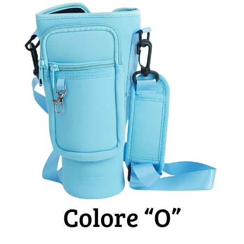 Borsa per il trasporto di bottiglia - thermos Quencher. In neoprene con tracolla.