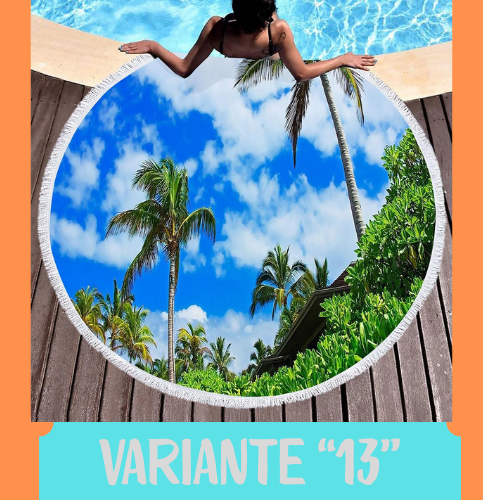 Palm Leaf Round Beach Towel,Superfine Polyester Sand Resistant Beach Blanket,Absorbent Quick Dry Pool Towel Portable Picnic Mat