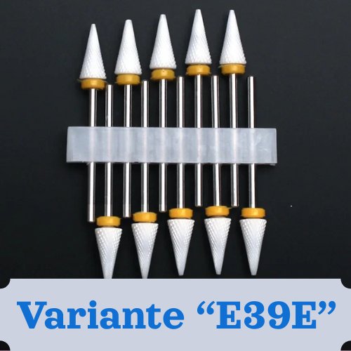 Punte per unghie in pietra di ceramica, Set 10 frese per trapano “nail art”. Essenziali per manicure/pedicure, cura delle unghie.