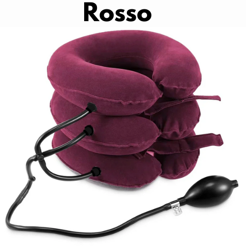Collare di Trazione Cervicale Gonfiabile – Sollievo per Dolori al Collo, Spalle e Cervicale | Regolabile per Decompressione, Postura e Relax.