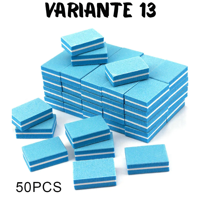 50Pc Professional Mini Nail Art buffer 100/180 Sandpaper Manicure Care File Sanding Polishing Nails File Grinding Equipment Tool