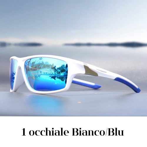 Occhiali da Sole Polarizzati Antiriflesso Uomo Donna – Montatura in lega sfumata, Protezione UV400, Leggeri e Resistenti – Disponibili in Vari Colori.