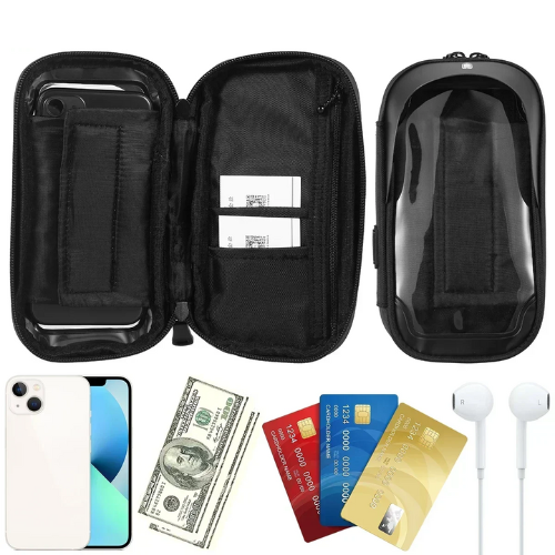 Bicycle Motorcycle GPS Navigation Holder Waterproof Multi-function Mobile Phone Bracket Card Pack Bike Motorcycle Accessories