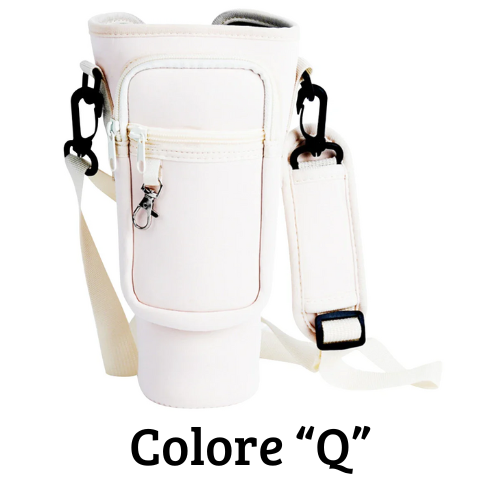 Borsa per il trasporto di bottiglia - thermos Quencher. In neoprene con tracolla.