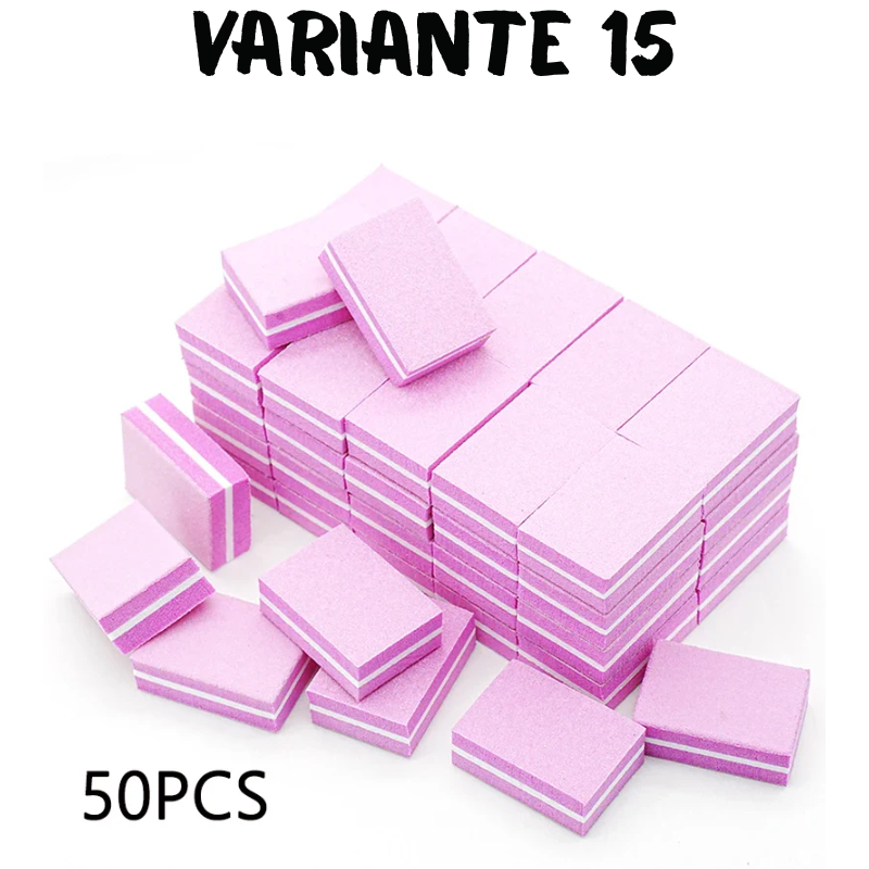 50Pc Professional Mini Nail Art buffer 100/180 Sandpaper Manicure Care File Sanding Polishing Nails File Grinding Equipment Tool