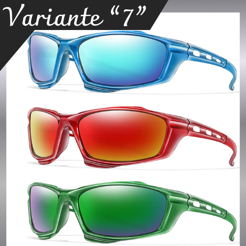 Occhiali da Sole Polarizzati Uomo Donna – Montatura Colorata in Policarbonato, Protezione UV400, Leggeri e Resistenti – Disponibili in Vari Colori.