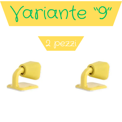 Fermaporta autoadesivo in silicone. Protezione della parete e della porta da urti violenti.