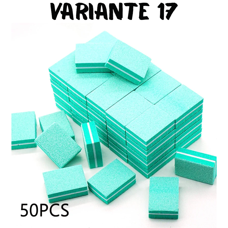 50Pc Professional Mini Nail Art buffer 100/180 Sandpaper Manicure Care File Sanding Polishing Nails File Grinding Equipment Tool