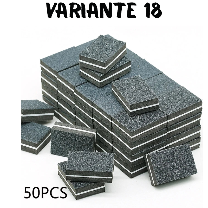 50Pc Professional Mini Nail Art buffer 100/180 Sandpaper Manicure Care File Sanding Polishing Nails File Grinding Equipment Tool