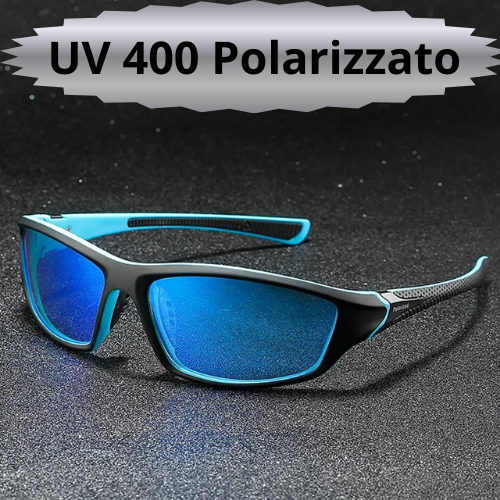 Occhiali da Sole Polarizzati Uomo Donna – Protezione UV400, Lenti Specchiate, Design Quadrato, Leggeri e Resistenti – Disponibili in Vari Colori.