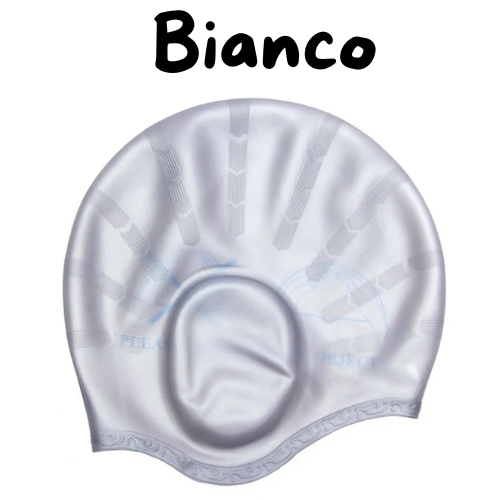 Cuffie da nuoto in silicone unisex per adulti e bambini. Impermeabili, ergonomiche per le orecchie.