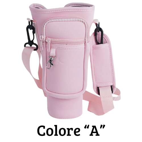 Borsa per il trasporto di bottiglia - thermos Quencher. In neoprene con tracolla.