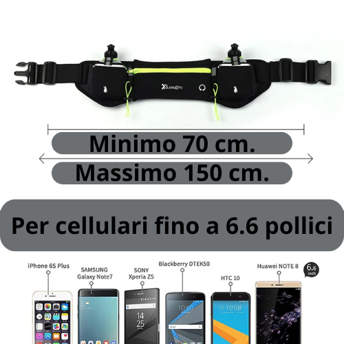 Man/Woman Marathon Trail Running Waist Pack For Phone Water Bottle Sports Fanny Pack Fitness Dual Pocket Running Belt Waist Bag