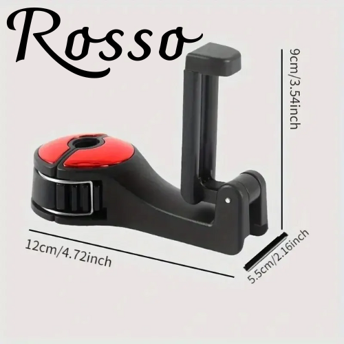 Supporto per telefono cellulare con gancio porta oggetti per passeggero posteriore. Supporto per auto gancio multifunzionale 2 in 1 per poggiatesta.