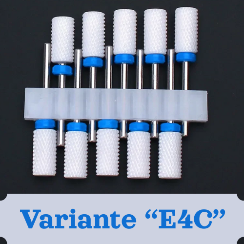 Punte per unghie in pietra di ceramica, Set 10 frese per trapano “nail art”. Essenziali per manicure/pedicure, cura delle unghie.