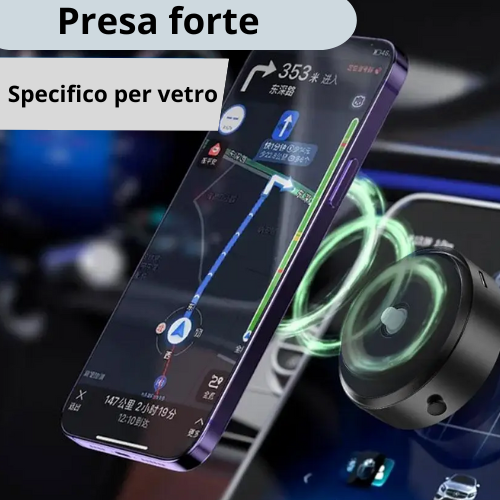 Intelligent Car Mount Mobile Phone Holder Magnetic Black Technology Universal Adsorption Bracket Vacuum Adsorption Stable