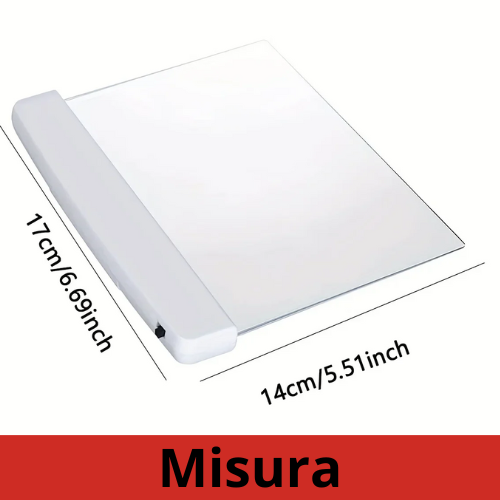 Luce di lettura a LED a pannello piatto per lettura notturna. Luce di lettura per protezione degli occhi.