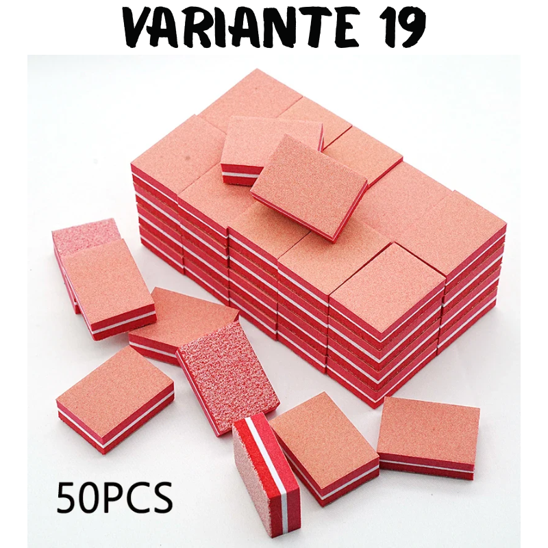 50Pc Professional Mini Nail Art buffer 100/180 Sandpaper Manicure Care File Sanding Polishing Nails File Grinding Equipment Tool