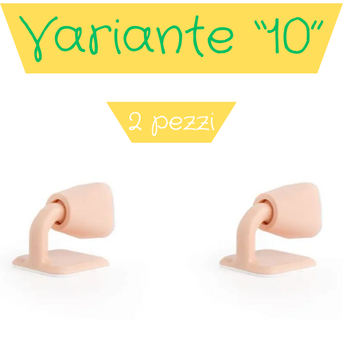 Fermaporta autoadesivo in silicone. Protezione della parete e della porta da urti violenti.