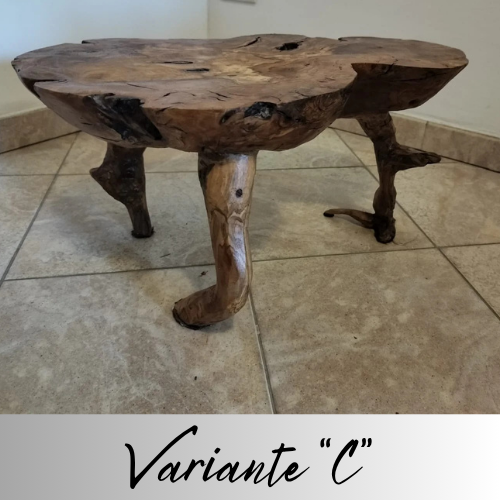 Tavoli e Piantane in Legno Naturale – Design Unico, Arredi dal Fascino Autentico. Lavorazione Artigianale a Mano.