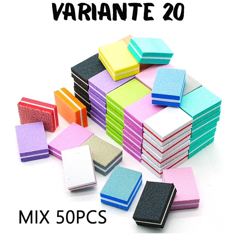 50Pc Professional Mini Nail Art buffer 100/180 Sandpaper Manicure Care File Sanding Polishing Nails File Grinding Equipment Tool