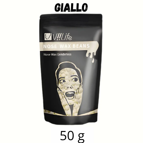 Cera per depilazione dura in grani. Perle di cera a caldo specifiche per la rimozione dei peli su ogni parte del corpo. Confezione da 50/100/150 e 300 grammi.