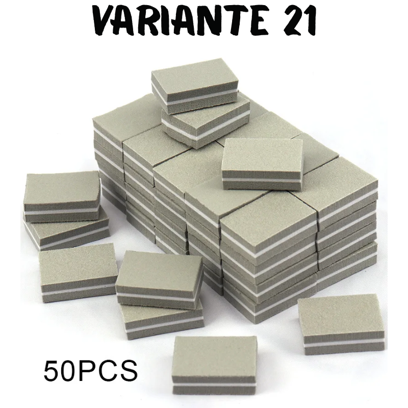50Pc Professional Mini Nail Art buffer 100/180 Sandpaper Manicure Care File Sanding Polishing Nails File Grinding Equipment Tool