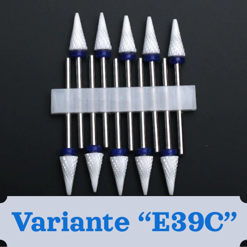 Punte per unghie in pietra di ceramica, Set 10 frese per trapano “nail art”. Essenziali per manicure/pedicure, cura delle unghie.