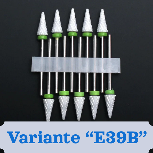 Punte per unghie in pietra di ceramica, Set 10 frese per trapano “nail art”. Essenziali per manicure/pedicure, cura delle unghie.