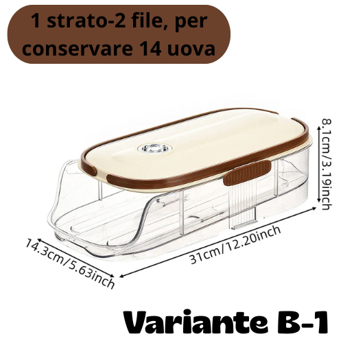 1 piece, egg storage box, automatic rolling refrigerator egg rack storage, hand-held egg refrigerator side door storagerack