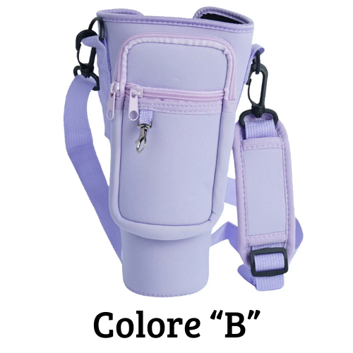 Borsa per il trasporto di bottiglia - thermos Quencher. In neoprene con tracolla.