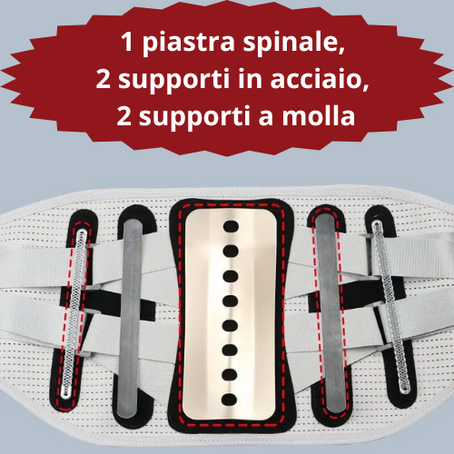 Cintura di supporto lombare, corsetto ortopedico per alleviare il dolore da stiramento, ernia del disco, postura della schiena, decompressione della colonna vertebrale.