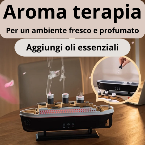 Titanic Ship Model Air Humidifier Home 250ml Remote Control Essential Oil Jellyfish Smoke Ring Spray Aroma Diffuser Humidifiers