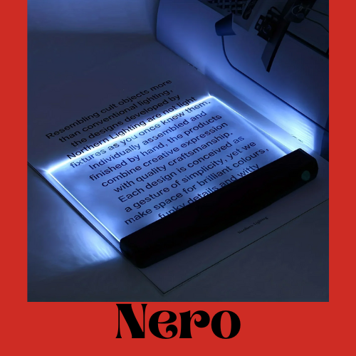 Luce di lettura a LED a pannello piatto per lettura notturna. Luce di lettura per protezione degli occhi.