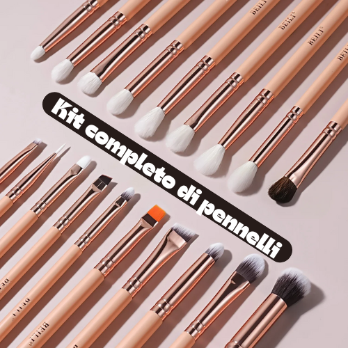 💖 Pennelli Trucco – Kit Professionale Da 5 a 28 Pezzi – Set Completo per Make-up Viso e Occhi.